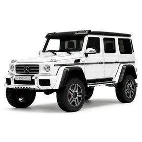 AutoArt Mercedes-Benz 2015 G 500 4x4 Squared White 1:18 – samlarobjekt gjutna modeller i gjutna form