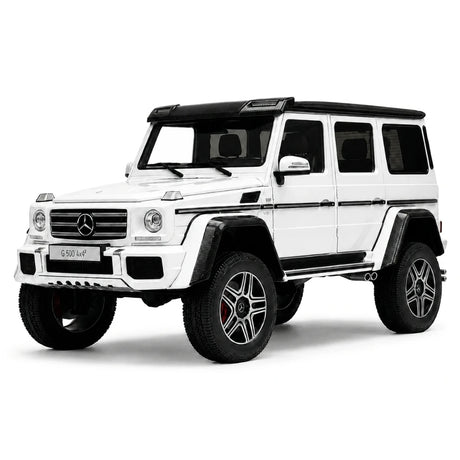 AutoArt Mercedes-Benz 2015 G 500 4x4 carré blanc 1:18 – Modèle en métal moulé sous pression de collection