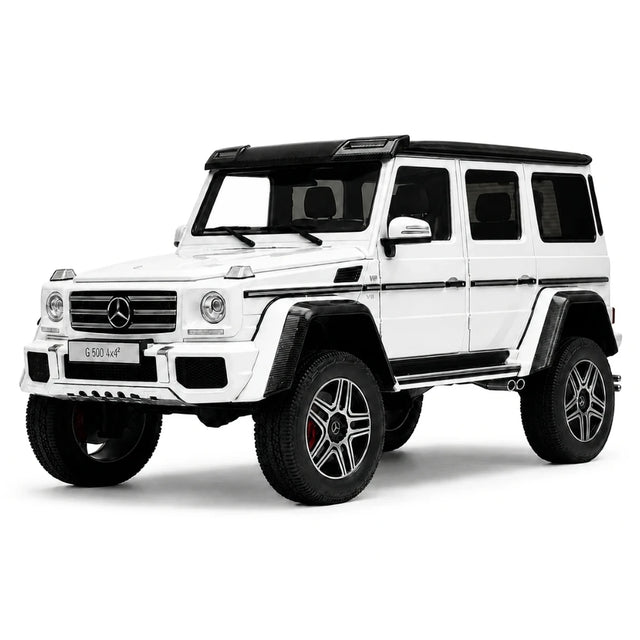 AutoArt Mercedes-Benz 2015 G 500 4x4 Squared White 1:18 – samlarobjekt gjutna modeller i gjutna form