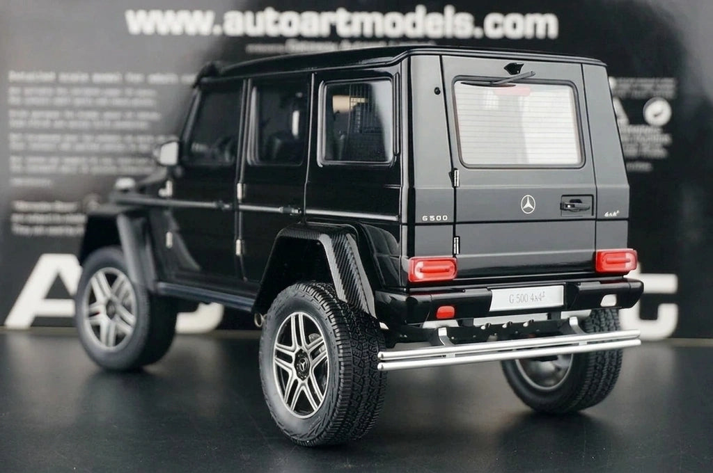 [AutoArt] 1:18 Mercedes-Benz 2015 G500 Modello Nero 4x4 Quadrato in Metallo