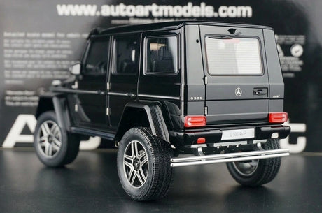[AutoArt] 1:18 Mercedes-Benz 2015 G500 Modello Nero 4x4 Quadrato in Metallo