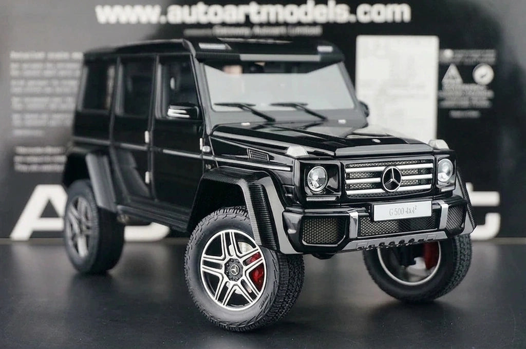 [AutoArt] 1:18 Mercedes-Benz 2015 G500 Modello Nero 4x4 Quadrato in Metallo