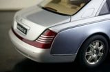 [AutoArt] 1:18 Mercedes-Maybach 2002 62 modello di auto argento e blu in metallo pressofuso