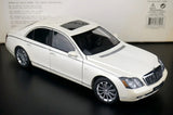 [AutoArt] 1:18 Mercedes-Maybach 2005 57S Modello bianco di auto in metallo pressofuso