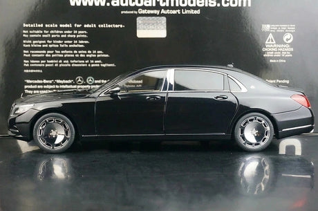 [AutoArt] 1:18 Mercedes-Maybach 2016 S600 SWB Modello nero di auto in metallo pressofuso