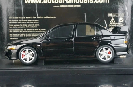[AutoArt] 1:18 Mitsubishi 2003 Lancer Evolution VIII Black Model Car Die-Cast