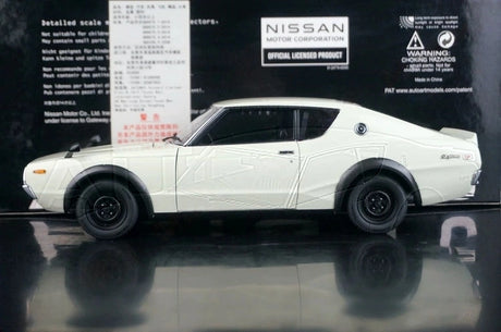 AutoArt Nissan 1973 Skyline 2000 GT-R KPGC110 Weiß 1:18 – Druckguss-Sammlermodell