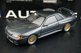 AutoArt Nissan 1989 Skyline GT-R R32 BBS Wheel Argento e Grigio 1:18 – Modello da collezione pressofuso