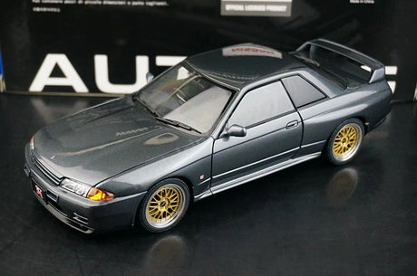 AutoArt Nissan 1989 Skyline GT-R R32 BBS Wheel Silver and Gray 1:18 – Sammelobjekte aus Druckguss-Modell-Druckguss