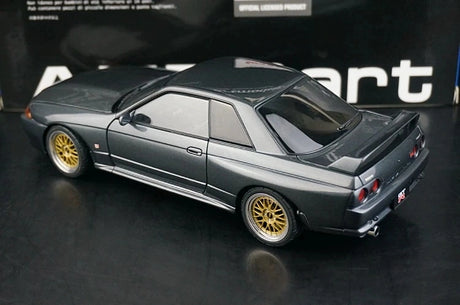 AutoArt Nissan 1989 Skyline GT-R R32 BBS Wheel Silver and Gray 1:18 – Sammelobjekte aus Druckguss-Modell-Druckguss