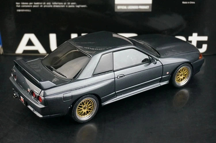 AutoArt Nissan 1989 Skyline GT-R R32 BBS Wheel Argento e Grigio 1:18 – Modello da collezione pressofuso