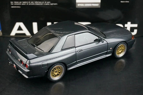 AutoArt Nissan 1989 Skyline GT-R R32 BBS Wheel Silver and Gray 1:18 – Sammelobjekte aus Druckguss-Modell-Druckguss