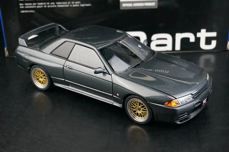 AutoArt Nissan 1989 Skyline GT-R R32 BBS Wheel Silver and Gray 1:18 – Sammelobjekte aus Druckguss-Modell-Druckguss