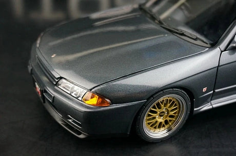 AutoArt Nissan 1989 Skyline GT-R R32 BBS Wheel Silver and Gray 1:18 – Sammelobjekte aus Druckguss-Modell-Druckguss