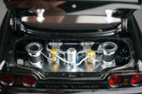 AutoArt Nissan 1989 Skyline GT-R R32 Body Single Black 1:18 – Modello da collezione pressofuso