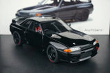 AutoArt Nissan 1989 Skyline GT-R R32 Body Single Black 1:18 – Modello da collezione pressofuso