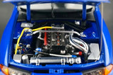 AutoArt Nissan 1989 Skyline GT-R R32 Body Smooth Blue 1:18 – Modello da collezione pressofuso