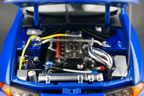 AutoArt Nissan 1989 Skyline GT-R R32 Plain Body Blue 1:18 – Sammelobjekt, Druckgussmodell, Druckguss