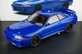 AutoArt Nissan 1989 Skyline GT-R R32 Body Smooth Blue 1:18 – Modello da collezione pressofuso