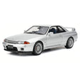 AutoArt Nissan 1994 Skyline GT-R R32 V-Spec II Silver 1:18 – نموذج معدني قابل للجمع مصبوب.