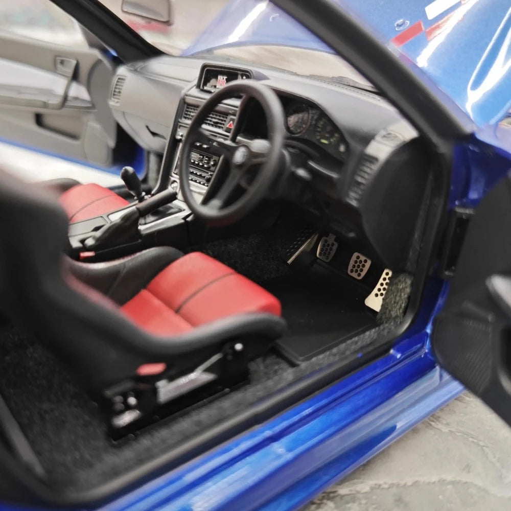 [AutoArt] 1:18 Nissan 1999 Skyline GT-R R34 R-tune Blue Model Car Die-Cast