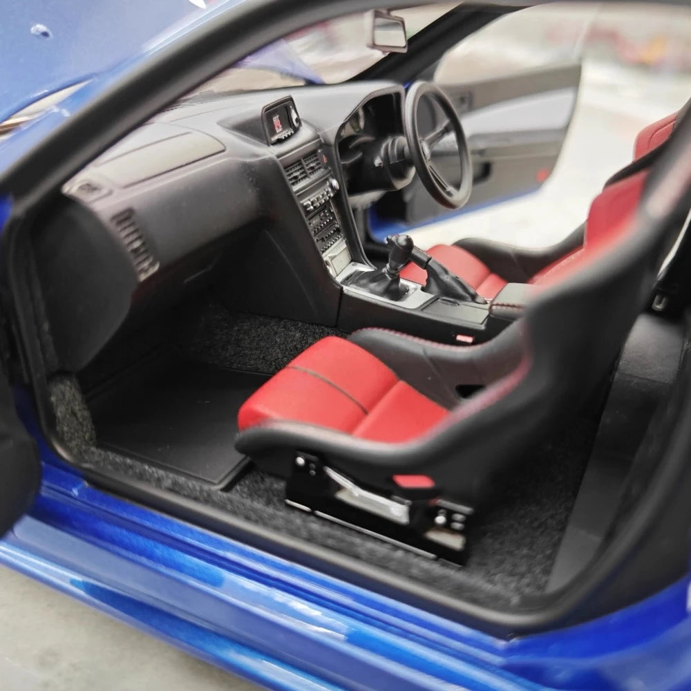[AutoArt] 1:18 Nissan 1999 Skyline GT-R R34 R-tune Blue Model Car Die-Cast