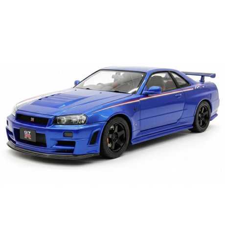 [AutoArt] 1:18 Nissan 1999 Skyline GT-R R34 R-tune Blue Model Car Die-Cast