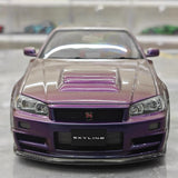 [AutoArt] 1:18 Nissan 1999 Skyline GT-R R34 R-tune Gradient voiture miniature Die-Cast