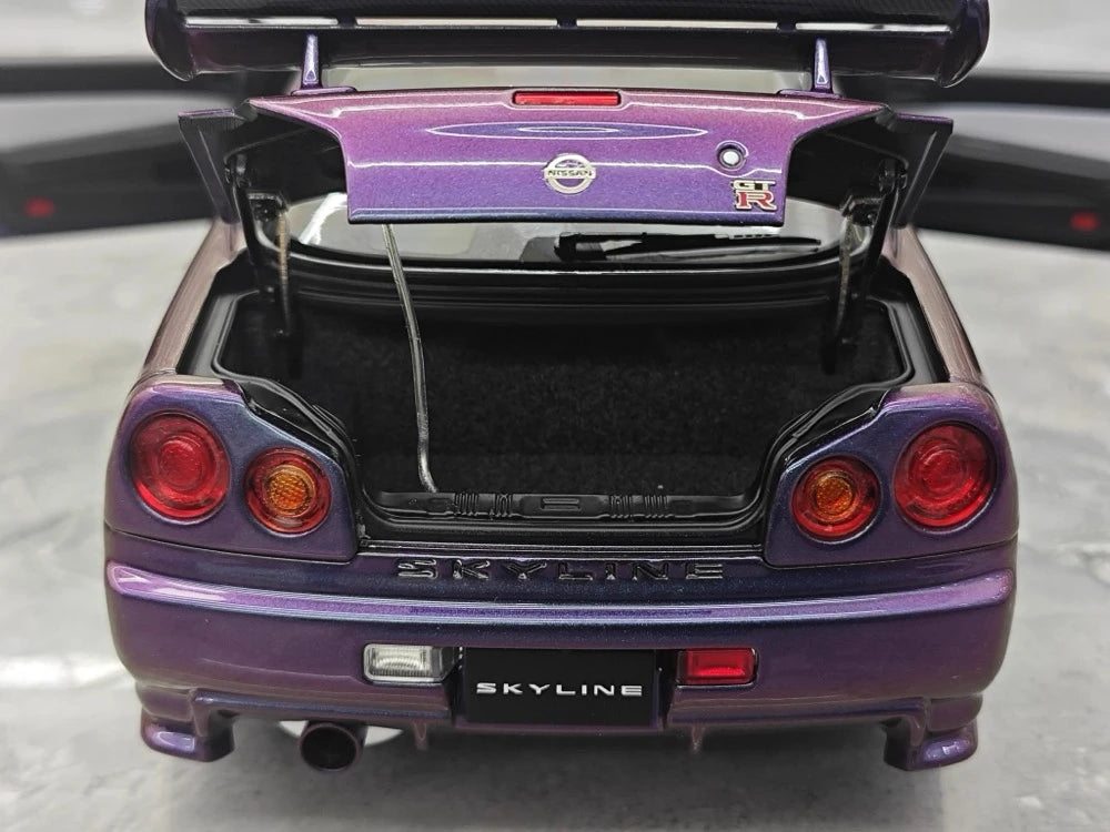 [AutoArt] 1:18 Nissan 1999 Skyline GT-R R34 R-tune Gradient Model Car Die-Cast