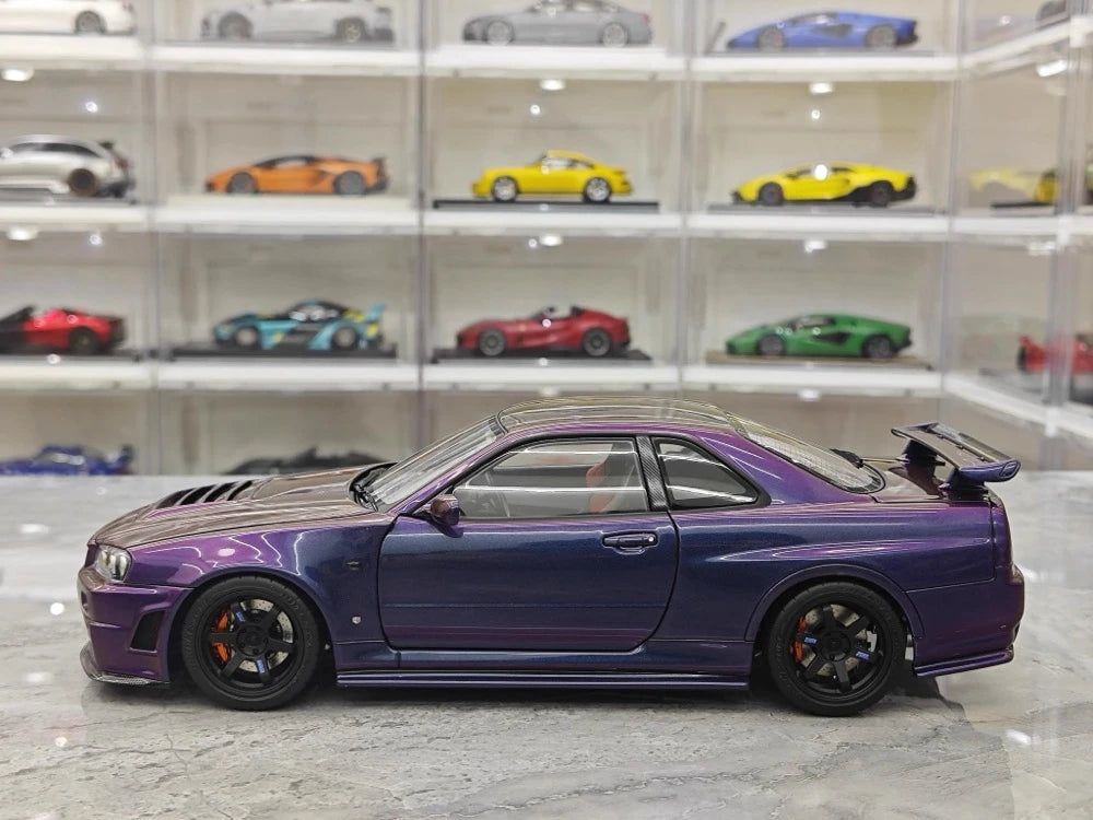[AutoArt] 1:18 Nissan 1999 Skyline GT-R R34 R-tune Gradient Model Car Die-Cast