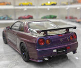 [AutoArt] 1:18 Nissan 1999 Skyline GT-R R34 R-tune Gradient voiture miniature Die-Cast