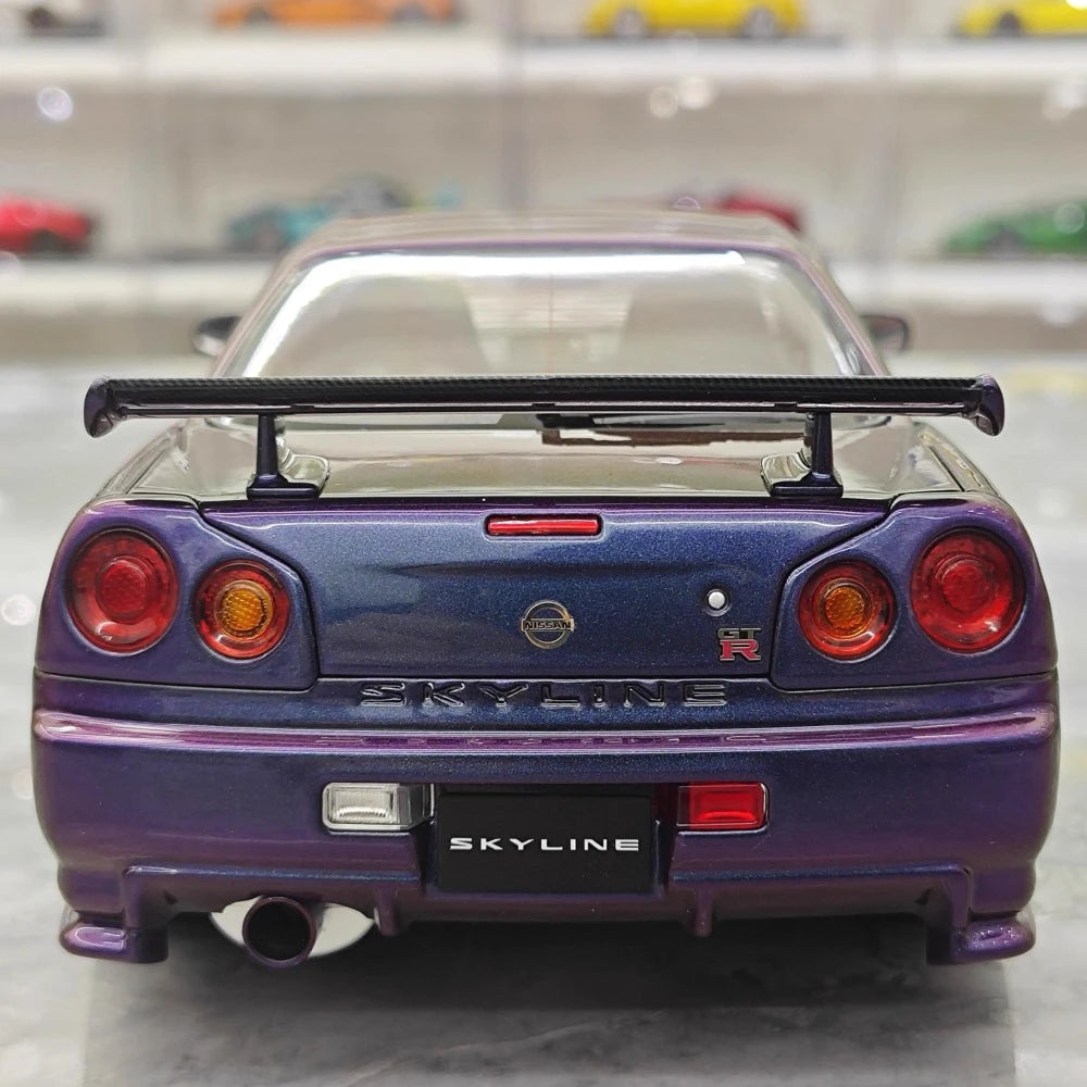[AutoArt] 1:18 Nissan 1999 Skyline GT-R R34 R-tune Gradient Model Car Die-Cast