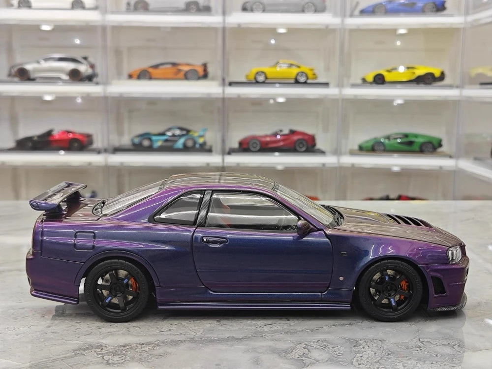 [AutoArt] 1:18 Nissan 1999 Skyline GT-R R34 R-tune Gradient Model Car Die-Cast