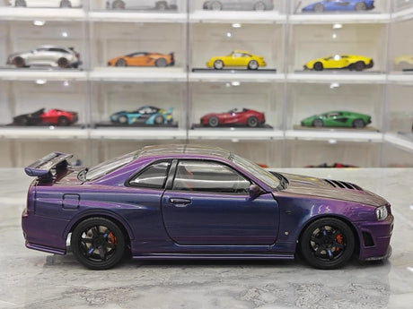 [AutoArt] 1:18 Nissan 1999 Skyline GT-R R34 R-tune Gradient Model Car Die-Cast