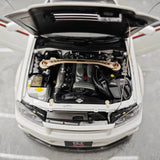 [AutoArt] 1:18 Nissan 1999 Skyline GT-R R34 R-tune White Model Car Die-Cast