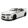 [AutoArt] 1:18 Nissan 1999 Skyline GT-R R34 R-tune White Model Car Die-Cast