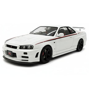 [AutoArt] 1:18 Nissan 1999 Skyline GT-R R34 R-tune White Model Car Die-Cast