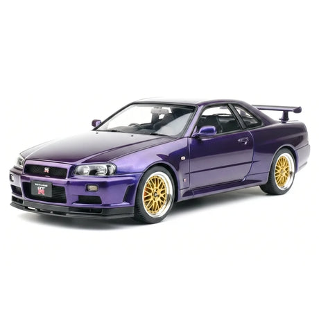 AutoArt Nissan 1999 Skyline GT-R R34 V-Spec BBS Wheel Purple 1:18 – Sammelobjekte aus Druckguss