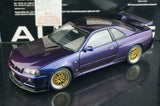 AutoArt Nissan 1999 Skyline GT-R R34 V-Spec BBS Wheel Purple 1:18 – Modello da collezione pressofuso