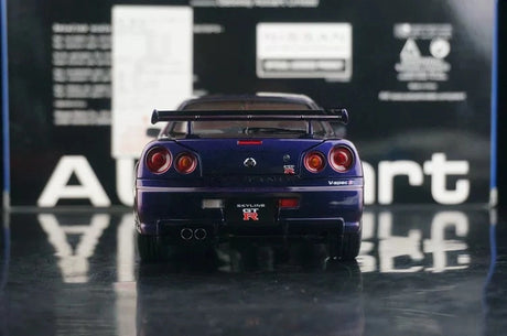 AutoArt Nissan 1999 Skyline GT-R R34 V-Spec BBS Wheel Purple 1:18 – Sammelobjekte aus Druckguss