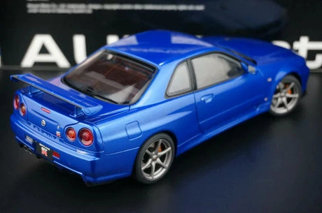 AutoArt Nissan 2000 Skyline GT-R R34 V-Spec II Blue 1:18 – Sammelobjekte aus Druckguss