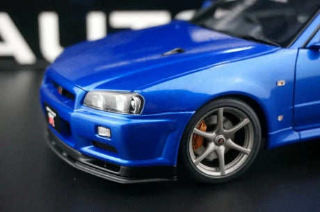 AutoArt Nissan 2000 Skyline GT-R R34 V-Spec II Blue 1:18 – Sammelobjekte aus Druckguss