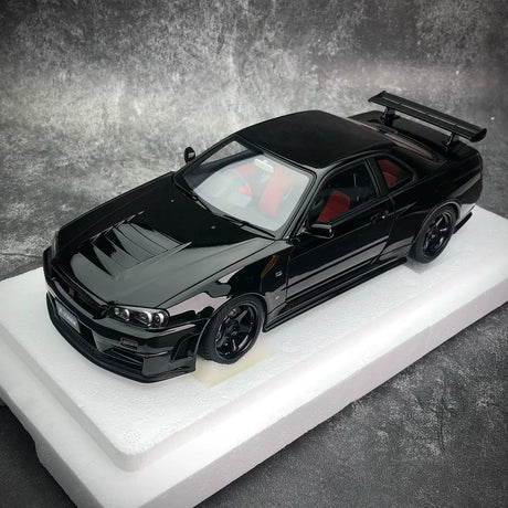[AutoArt] 1:18 Nissan 2005 Skyline GT-R R34 NISMO Z-tune Black Model Car Die-Cast