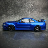 [AutoArt] 1:18 Nissan 2005 Skyline GT-R R34 NISMO Z-tune Blue Model Car Die-Cast