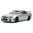 [AutoArt] 1:18 Nissan 2005 Skyline GT-R R34 NISMO Z-tune Silver Model Car Die-Cast