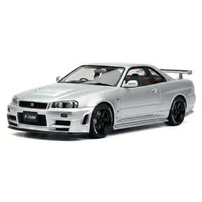 [AutoArt] 1:18 Nissan 2005 Skyline GT-R R34 NISMO Z-tune Silver Model Car Die-Cast