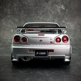 [AutoArt] 1:18 Nissan 2005 Skyline GT-R R34 NISMO Z-tune Silver Model Car Die-Cast
