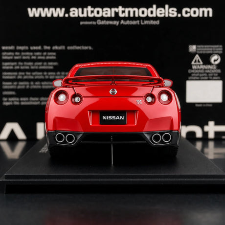 AutoArt Nissan 2009 GT-R R35 Red 1:18 – Sammlerobjekt aus Druckguss