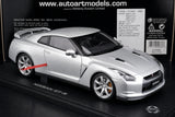 AutoArt Nissan 2009 GT-R R35 Silver 1:18 – Modello Pressofuso da collezione