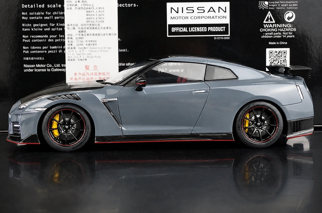 AutoArt Nissan 2017 GT-R R35 Nismo Gray 1:18 – Modello da collezione pressofuso